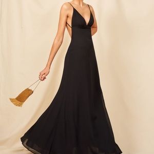 Reformation Modena dress - black, size 4